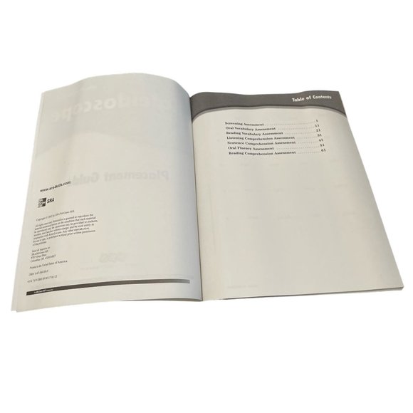 SRA Kaleidoscope  Placement Assessment Reading Homeschool - Picture 3 of 3